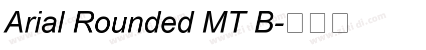 Arial Rounded MT B字体转换